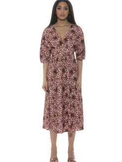 August Spilt Sleeves Dress