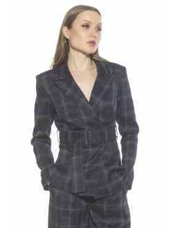 Janna Plaid Blazer