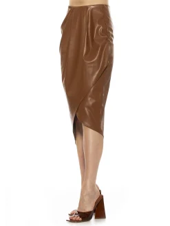 Kai Vegan Leather Skirt