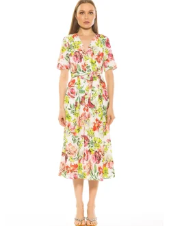 Larisa V Neck Dress