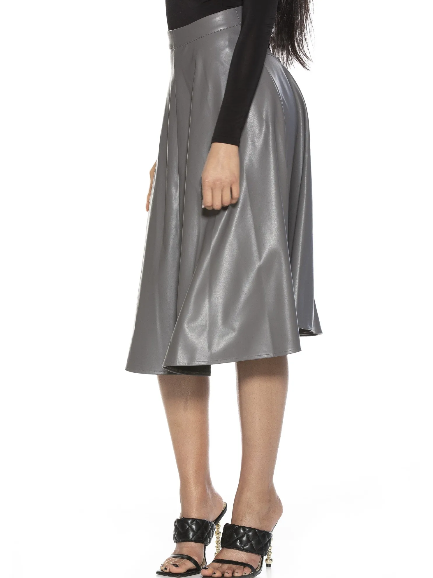 Lillian Vegan Leather Skirt