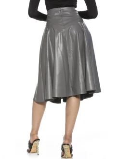 Lillian Vegan Leather Skirt
