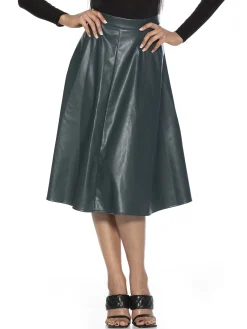 Lillian Vegan Leather Skirt