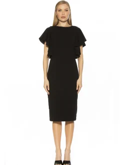 Luna Flutter Sleeves Dress