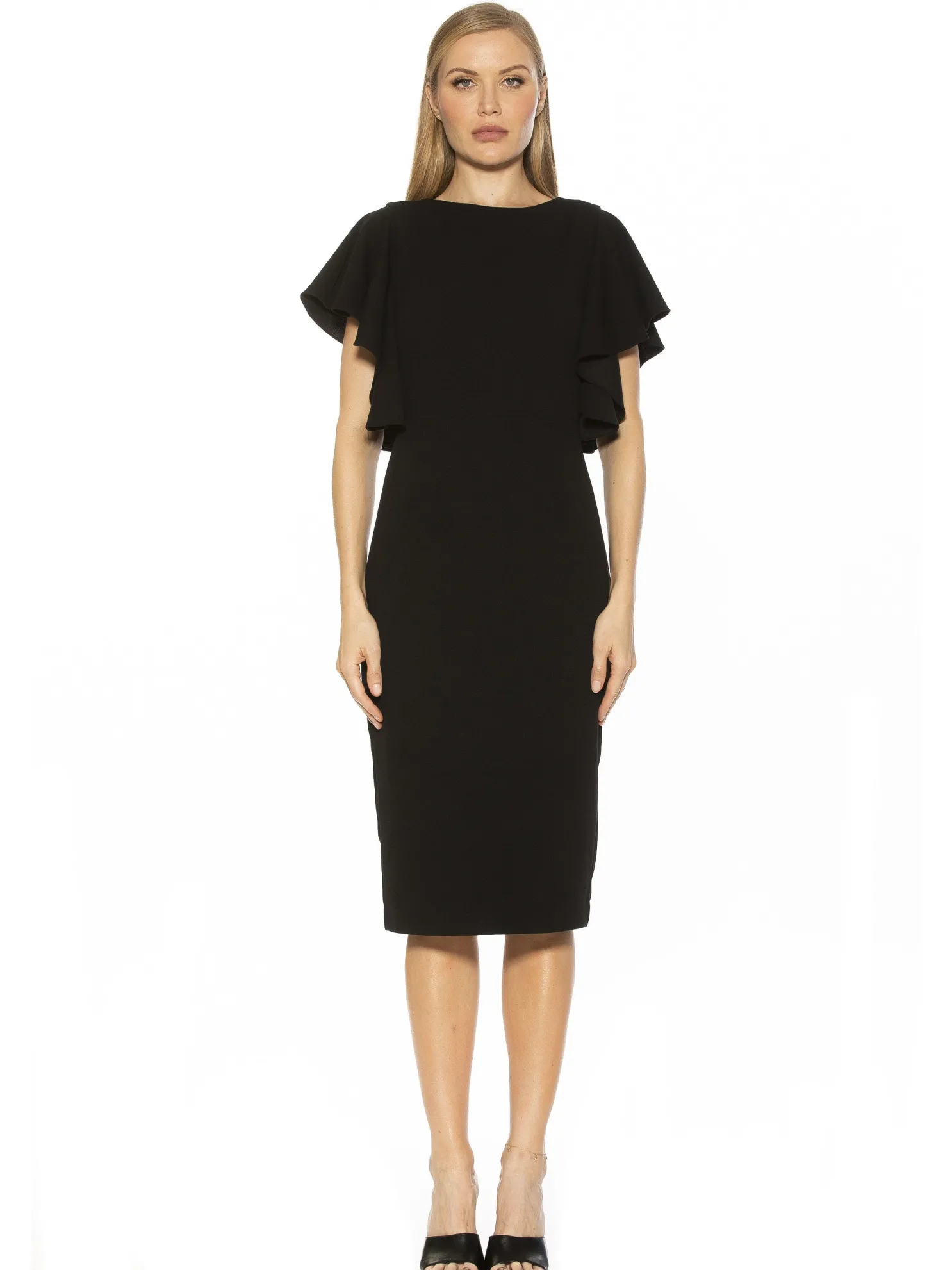 Luna Flutter Sleeves Dress