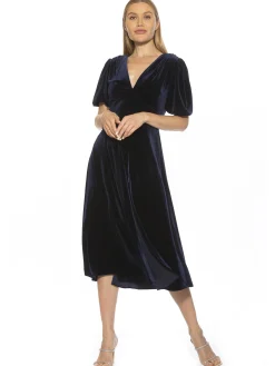 Nola Velvet Midi Dress