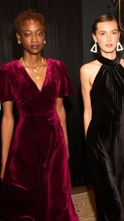 Nola Velvet Midi Dress
