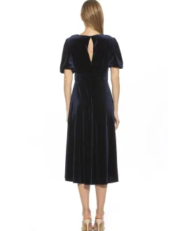 Nola Velvet Midi Dress