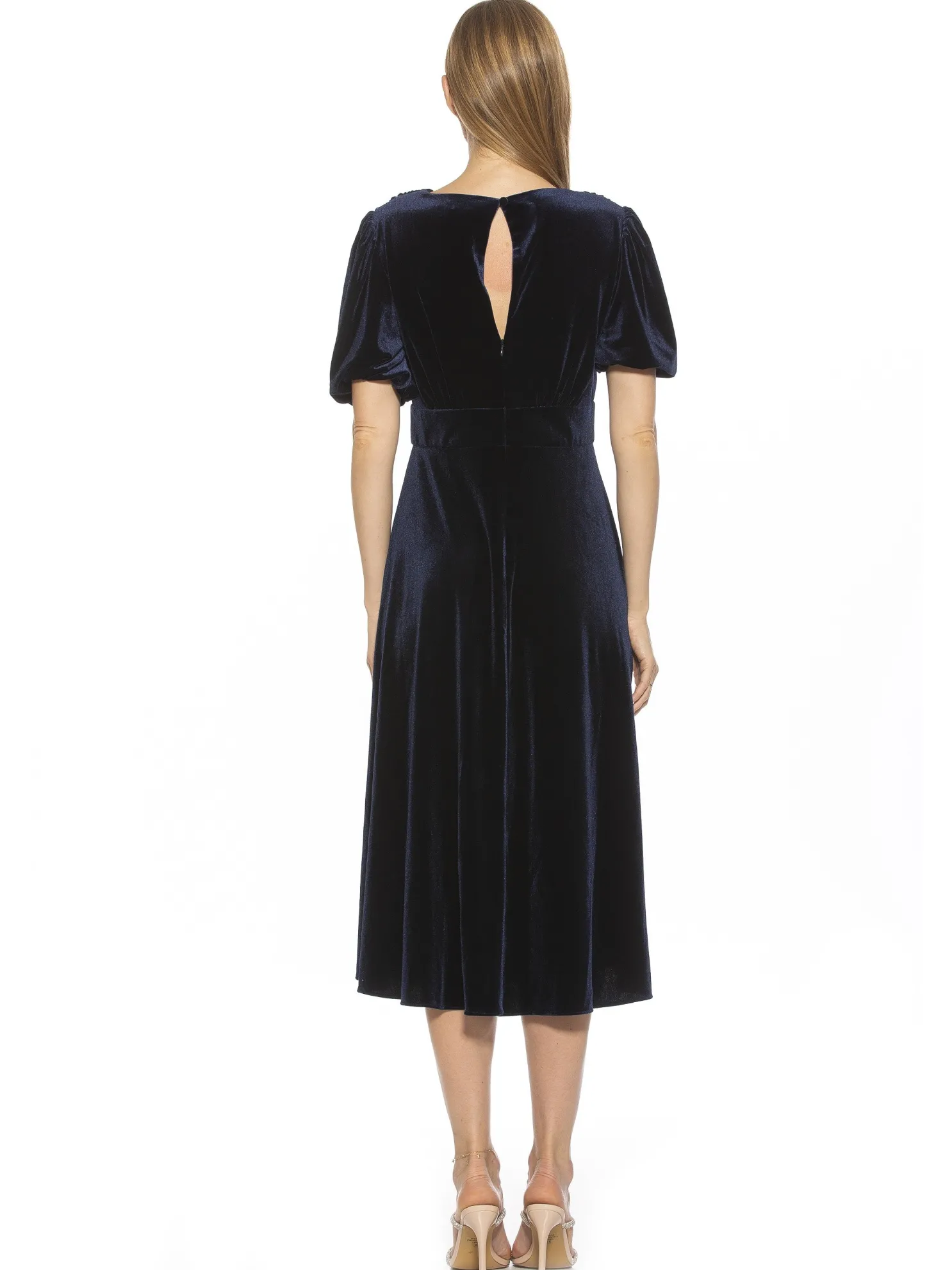 Nola Velvet Midi Dress