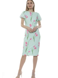 Odette Puff Sleeves Dress