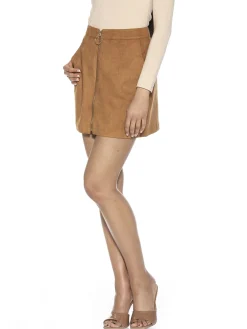 Suede Mini Skirt